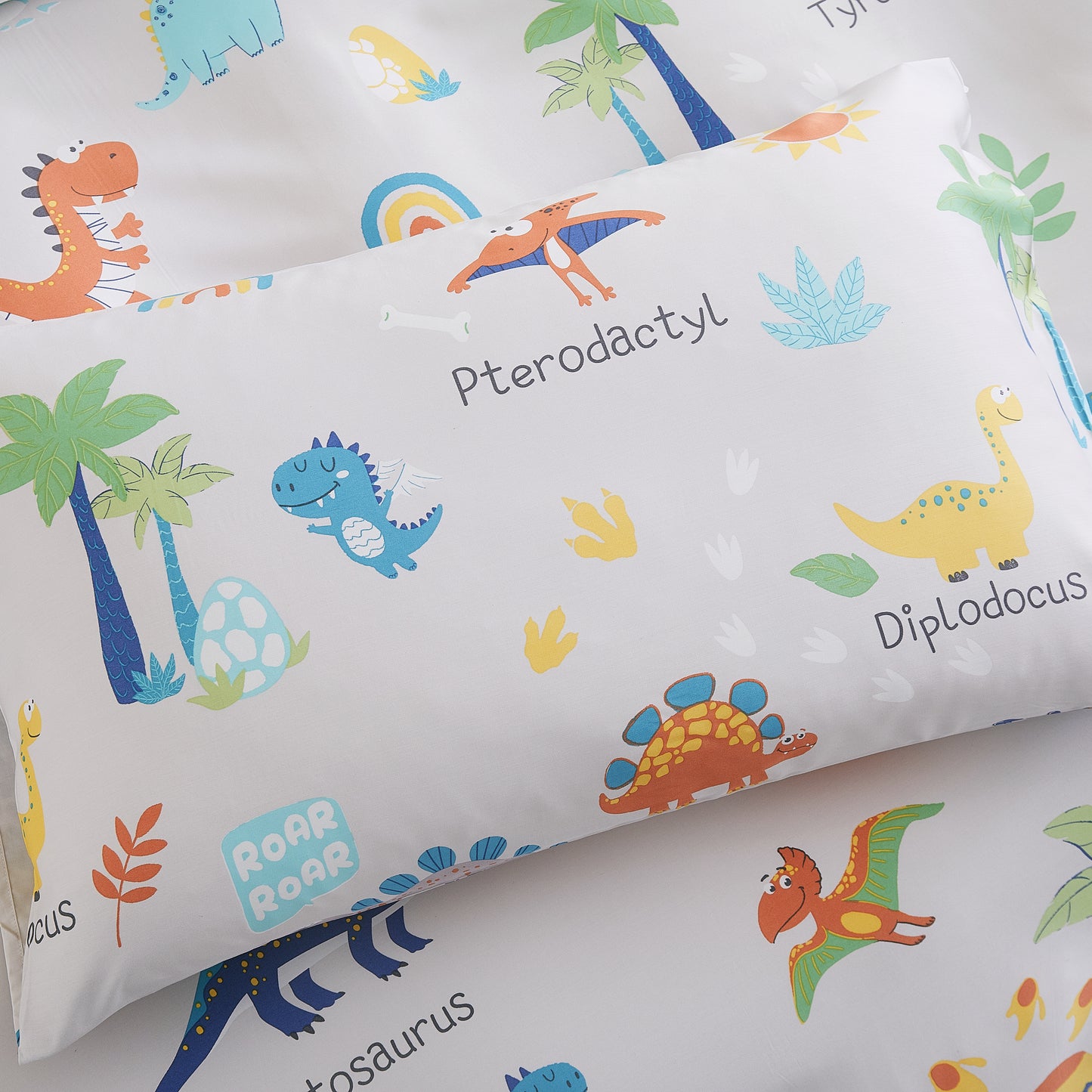 ANCIENT ROAR - HOORAYS FITTED SHEET SET 100% BAMBOO