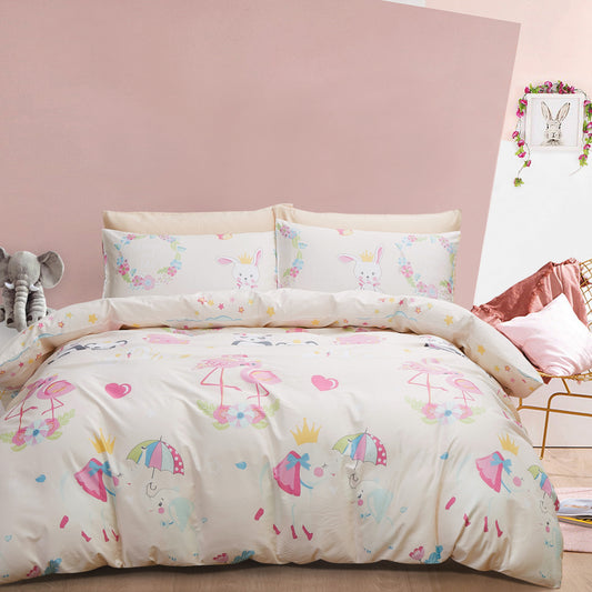 MOMMY & ME - HOORAYS QUILT COVER SET 100% COTTON
