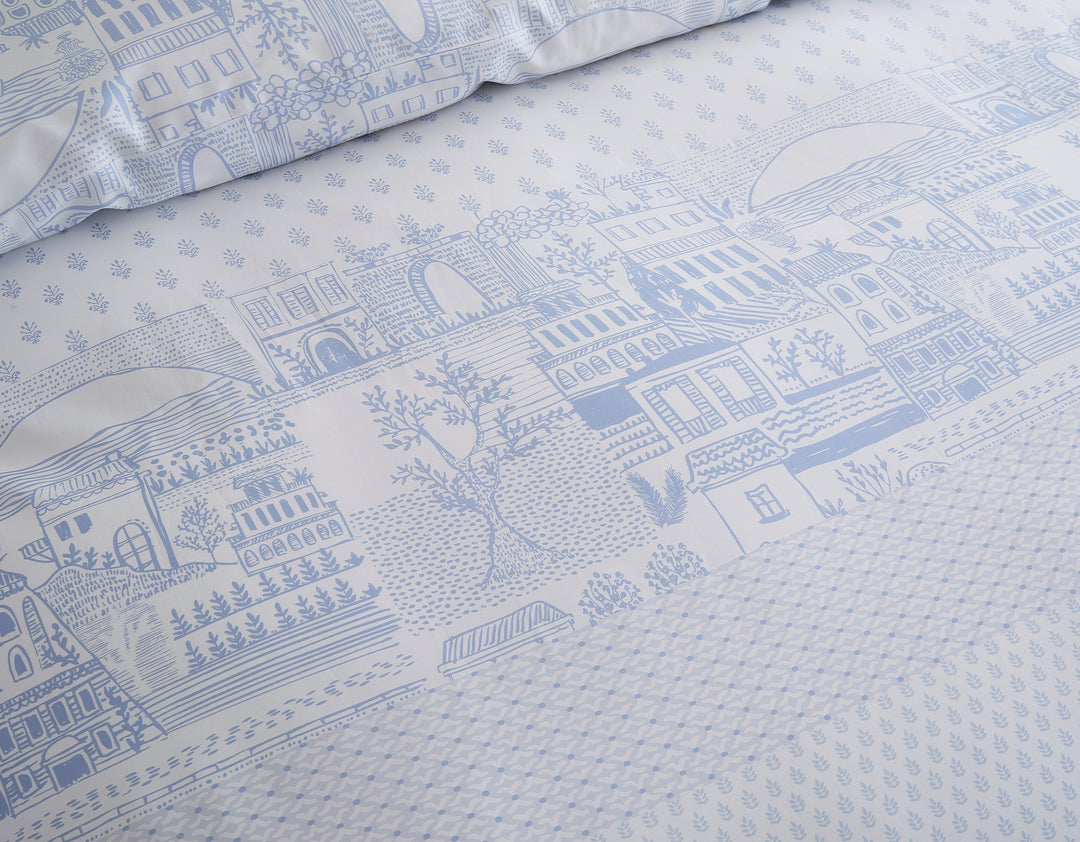 SEASCAPE - CONTEMPO ATELIER FITTED SHEET SET 80% AUSTRIAN TENCEL™ 20% COTTON