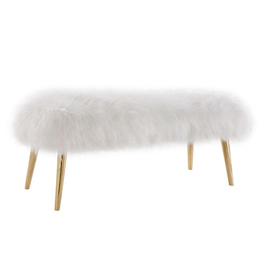 NORTH - KOMME HAUS FAUX FUR BENCH