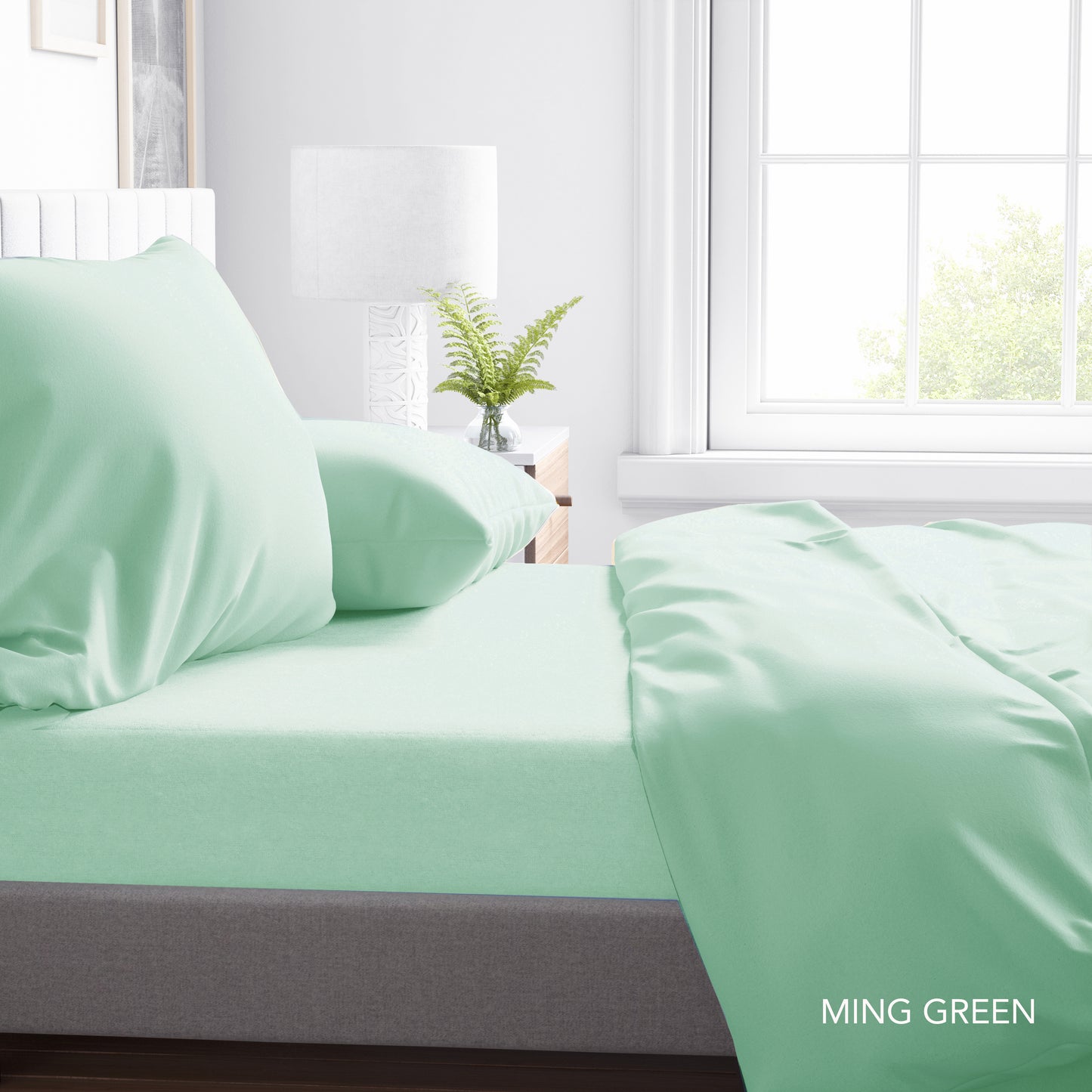 PLAIN DYE TC - CONTEMPO ATELIER FITTED SHEET 80% AUSTRIAN TENCEL™ 20% COTTON