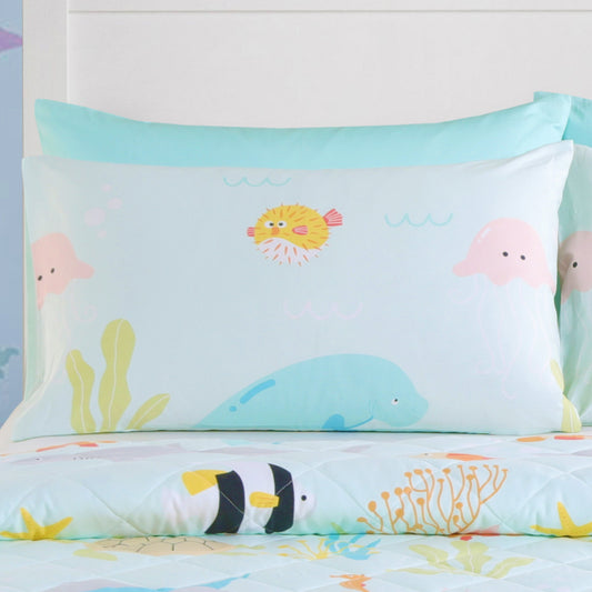 AQUALAND - HOORAYS KID'S PILLOWCASE 100% COTTON