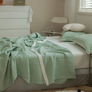 ANDERS - KOMME DECOR THROW / MINT