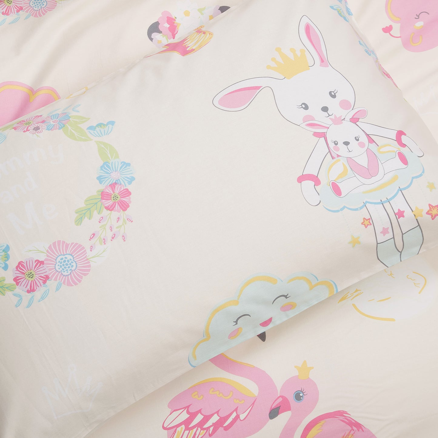 MOMMY & ME - HOORAYS QUILT COVER SET 100% COTTON