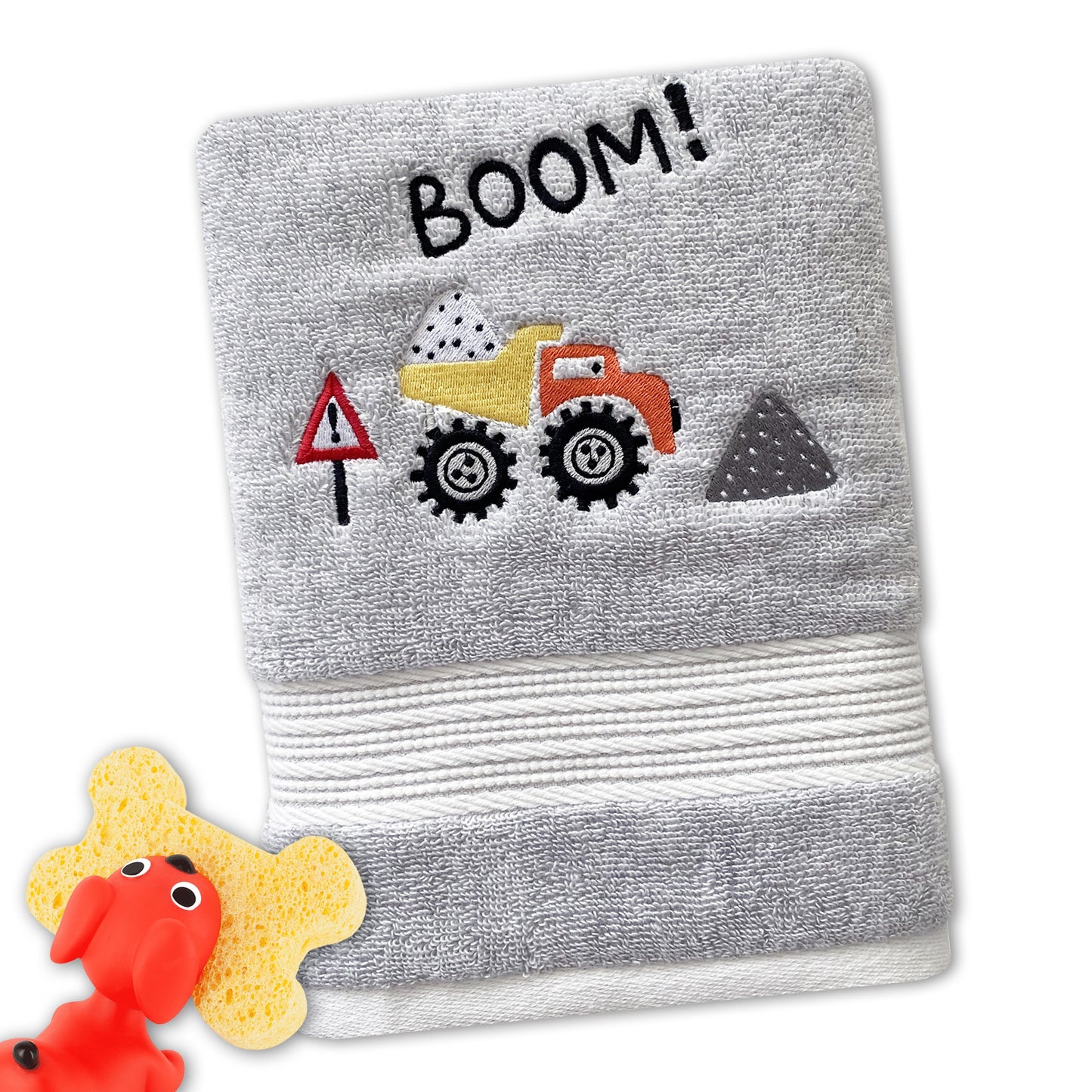 EXCAVATORS - BAMBOO EMBROIDERY KIDS TOWEL