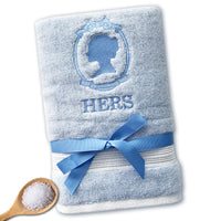 VICTOIRE - BAMBOO EMBROIDERY BATH TOWEL SET