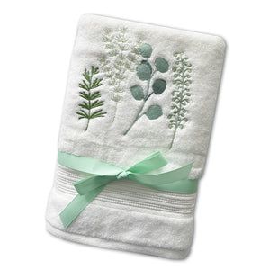 NATURELLE - BAMBOO EMBROIDERY BATH TOWEL SET