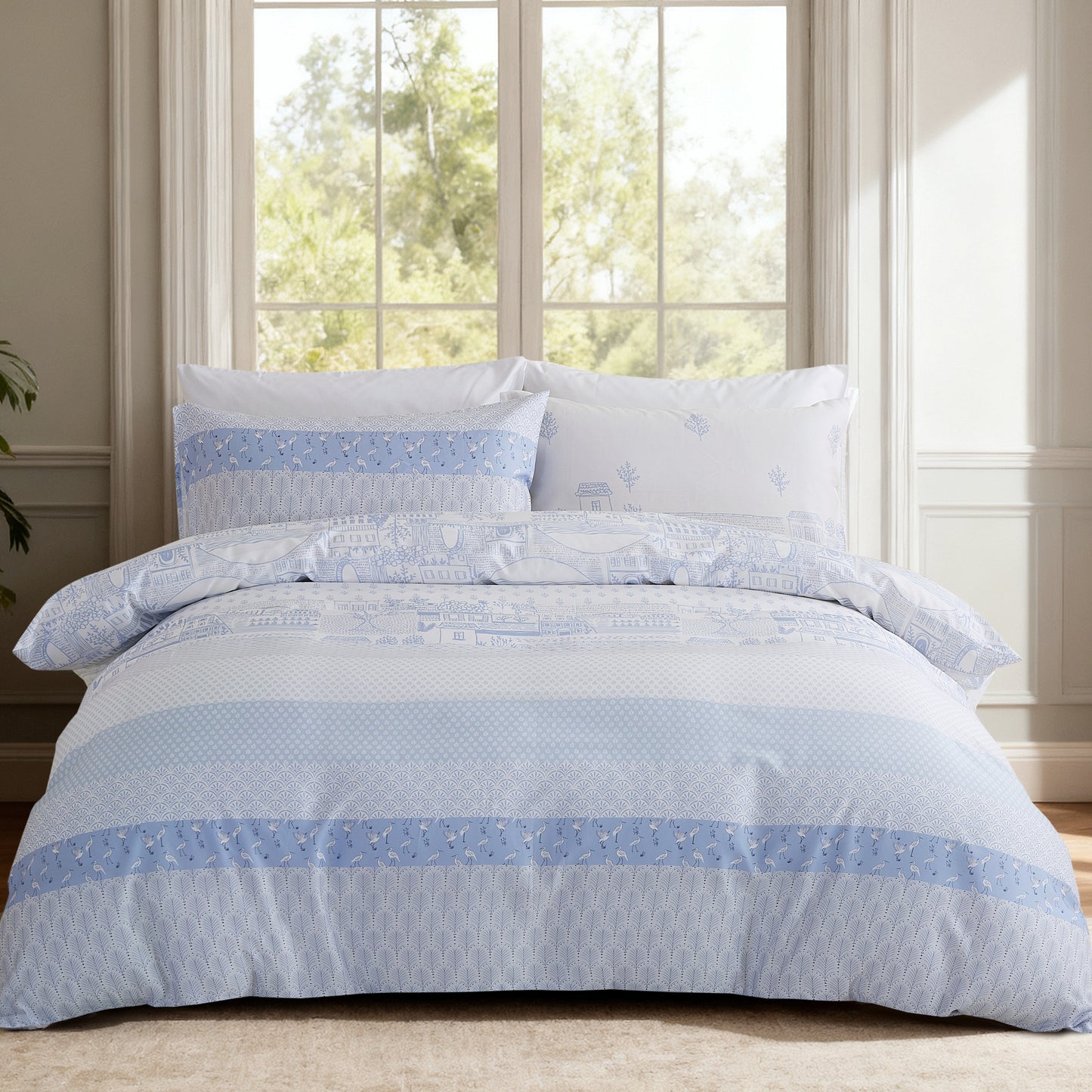 SEASCAPE - CONTEMPO ATELIER COVERLET 80% AUSTRIAN TENCEL™ 20% COTTON