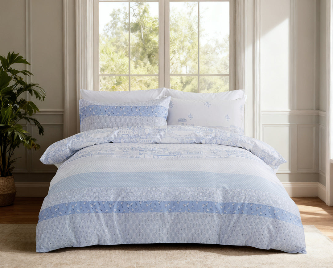 SEASCAPE - CONTEMPO ATELIER FITTED SHEET SET 80% AUSTRIAN TENCEL™ 20% COTTON