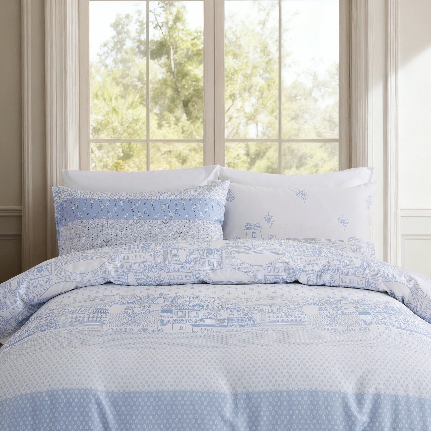 SEASCAPE - CONTEMPO ATELIER COVERLET 80% AUSTRIAN TENCEL™ 20% COTTON