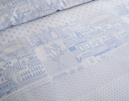 SEASCAPE - CONTEMPO ATELIER FITTED SHEET SET 80% AUSTRIAN TENCEL™ 20% COTTON