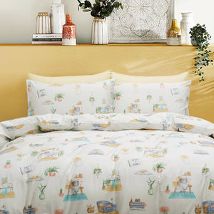 SWEET HOME - INSPIRO FITTED SHEET SET 100% COTTON