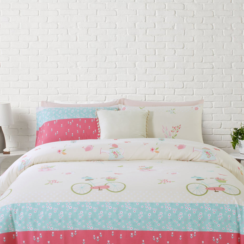 SHABBY CHIC - INSPIRO FITTED SHEET SET 100% COTTON