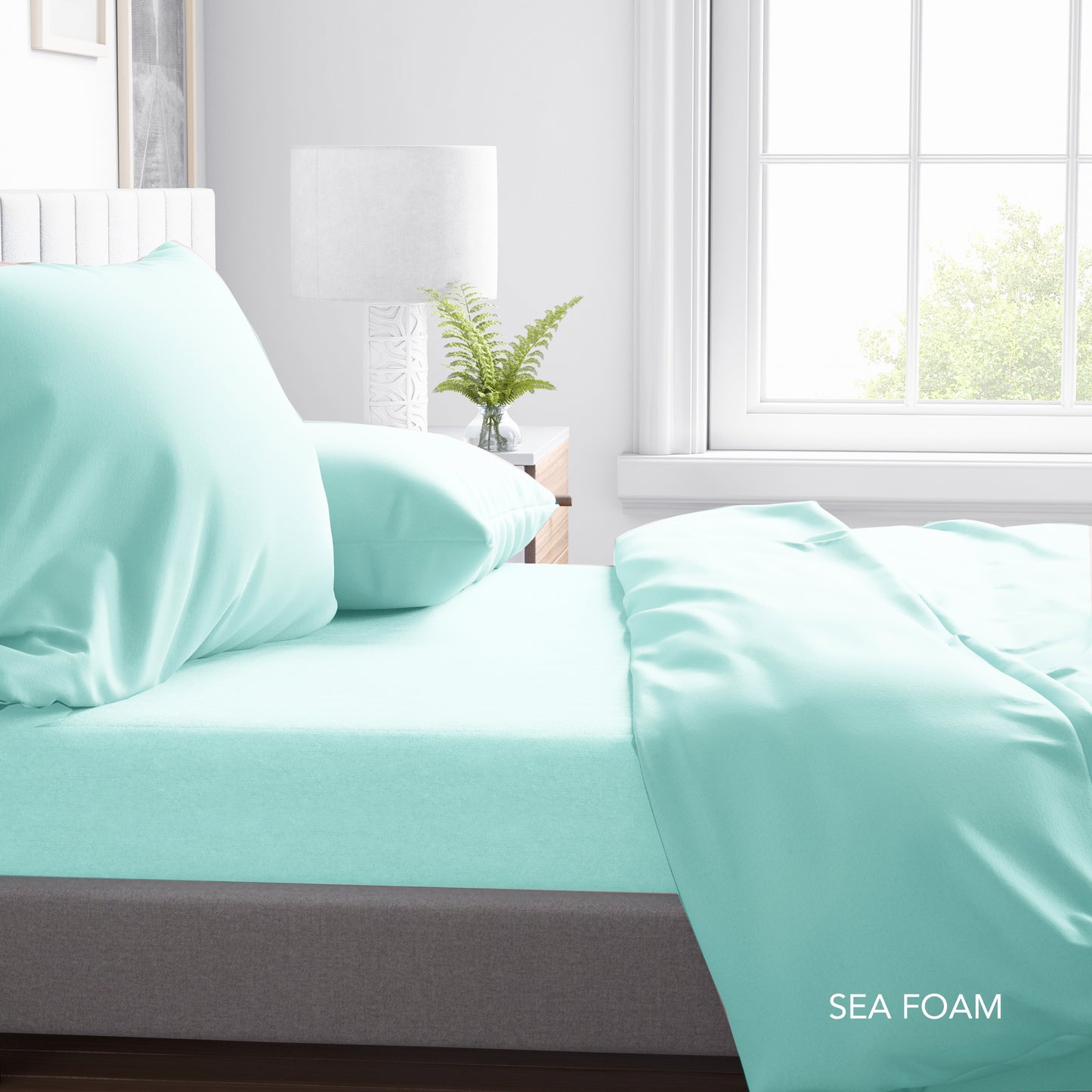 PLAIN DYE TC - CONTEMPO ATELIER FITTED SHEET 80% AUSTRIAN TENCEL™ 20% COTTON