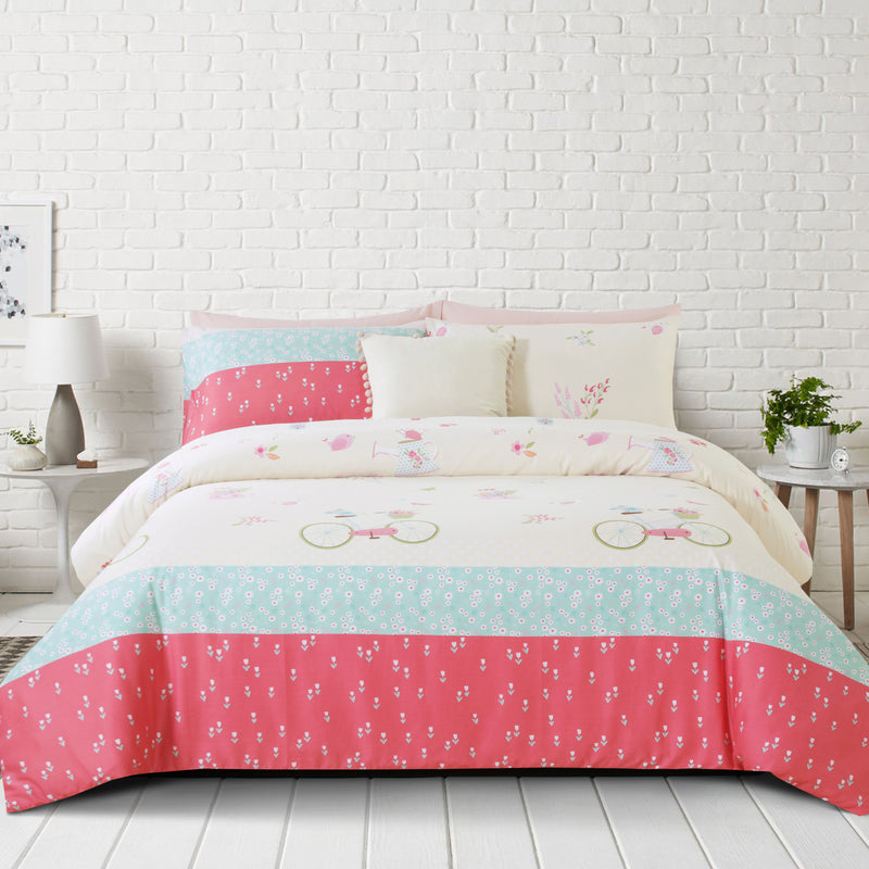 SHABBY CHIC - INSPIRO FITTED SHEET SET 100% COTTON