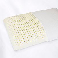 LATEX PILLOW - 100% NATURAL LATEX PILLOW WITH REMOVABLE BAMBOO/COTTON COVER