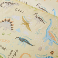 RETURN OF THE DINOS - HOORAYS QUILT COVER SET 100% COTTON